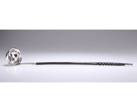 A GEORGE III SILVER TODDY LADLE,&nbsp;by Josiah Snatt, London 1807, lipped ovoid bowl, with baleen twist handle.&nbsp;Approx.