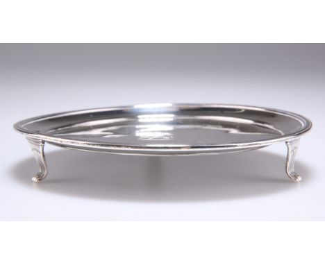 A GEORGE III SMALL SILVER WAITER, by Peter, Ann & William Bateman, London 1803, circular, engraved with crest to centre, the 