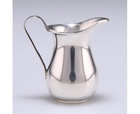 AN EDWARDIAN SILVER MINIATURE CREAM JUG,&nbsp;by Cornelius Desormeaux Saunders &amp; James Francis Hollings Shepherd, Birming