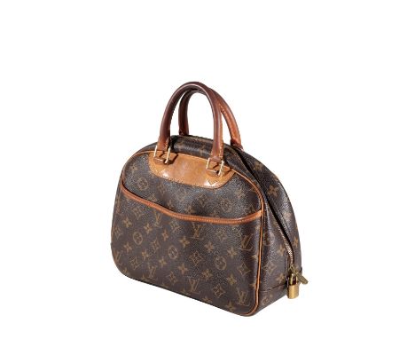 LOUIS VUITTON RIBERA MINI DAMIER BOSTON CLASSIC HANDBAG, with goldtone harware, dimentions 31cm high including handles x 29cm