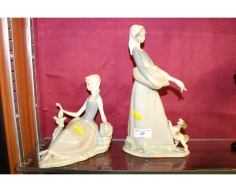 Two Lladro figure groups