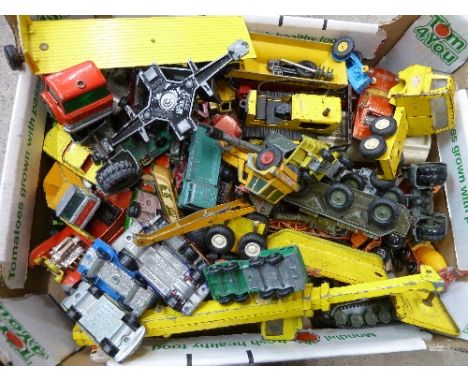 Diecast playworn vehicles including Corgi and Matchbox