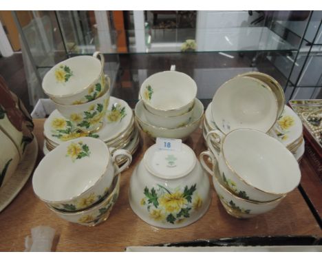 A part tea service by Royal Standard in the Romance pattern