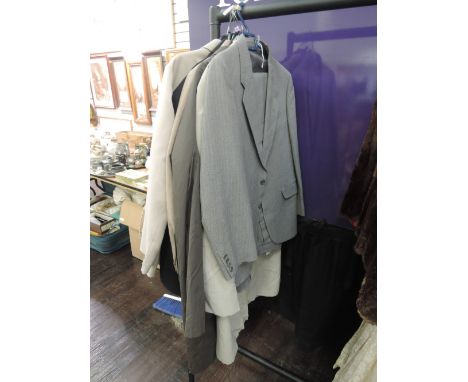 Seven items of mens vintage clothing, including suits ,jackets and shirts. Great condition, various sizes and colours. Mainly