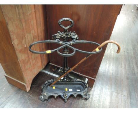 A reproduction stick stand in the Coalbrookdale style