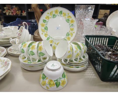 a part tea service by Wedgwood China