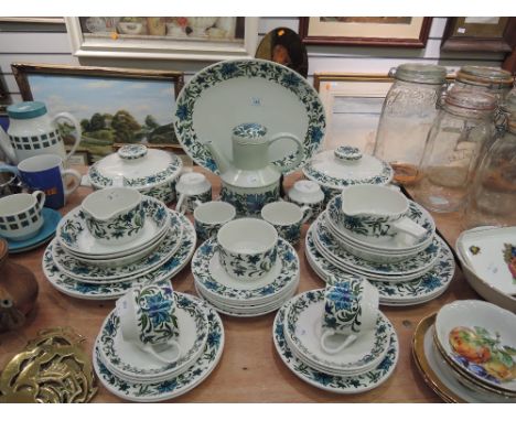 A large part tea and dinner service by Midwinter