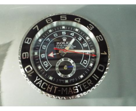 An advertising wall clock 