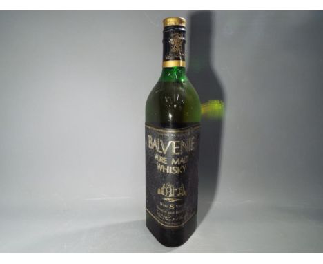 Balvenie - Balvenie 8 year old, probable 1970's bottling, 26 fl oz, 70°, level upper shoulder, in Glenfiddich style bottle.