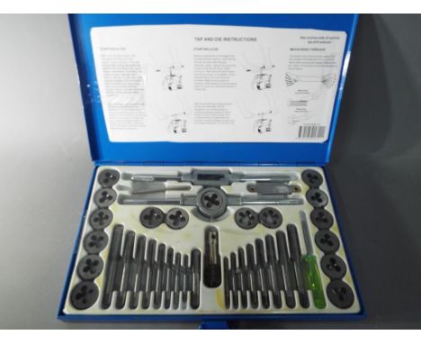 A tap and die steel tool set, 39 pieces in total (unused) [T&amp;D]