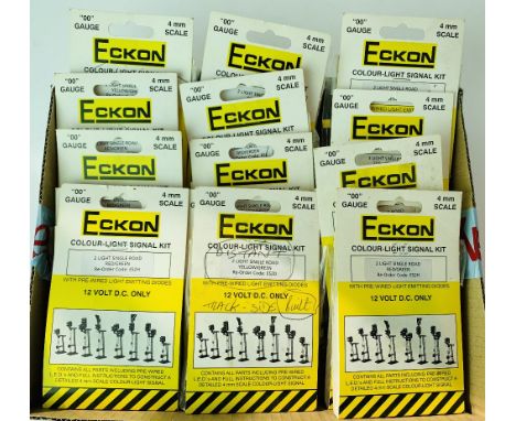 Eckon OO Gauge 4mm 14x Pre Built Fine Scale Working Colour Light Signals All Boxed