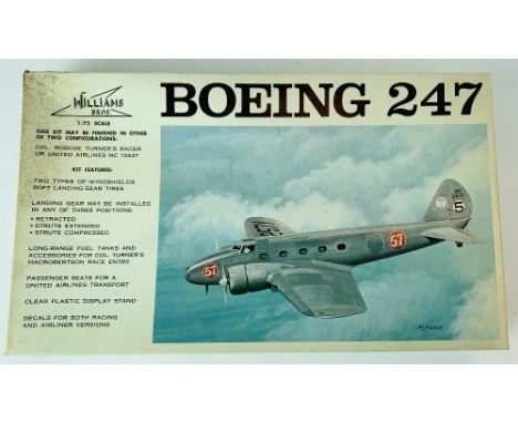 Williams Bros 1/72 Scale Boeing 247 Model Aircraft Kit