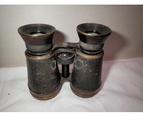 Pair of French made field and aviation eight lens binoculars. P&amp;P Group 2 (£18+VAT for the first lot and £3+VAT for subse