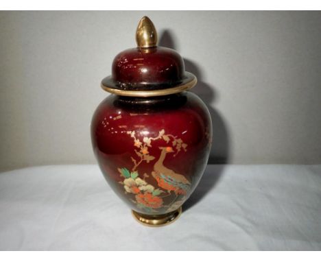 Carlton ware Rouge Royal covered jar and Bunnykins Juliet (2). P&amp;P Group 2 (£18+VAT for the first lot and £3+VAT for subs