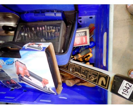 Two boxes of mixed tools to include mallets etc. Not available for in-house P&amp;P 