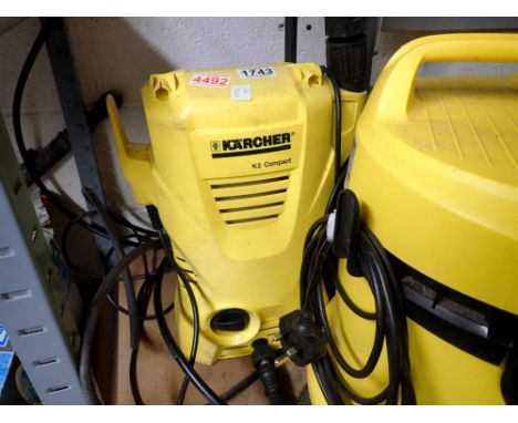 Karcher K2 compact pressure washer. All electrical items in this lot have been PAT tested for safety and have passed. This do