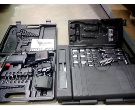 Performance power 12v cordless drill and drill bits and other tools. Not available for in-house P&amp;P 