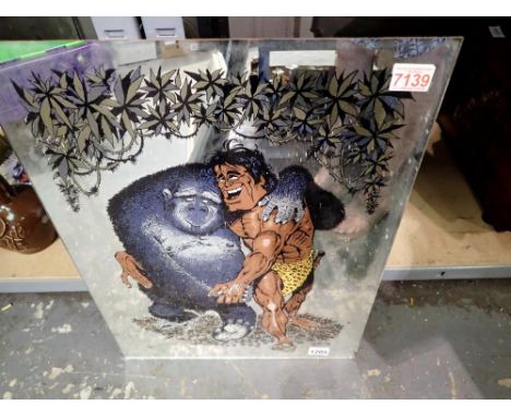 Comedy tarzan mirror panel. Not available for in-house P&amp;P 