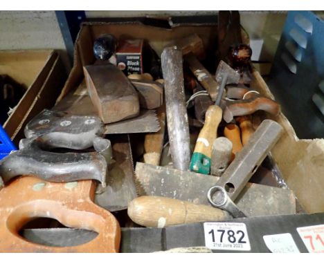 Collection of mixed tools including a record plane. Not available for in-house P&amp;P 