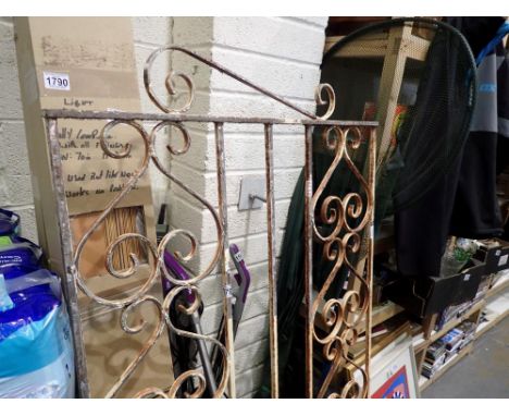 Painted wrought iron gate. Not available for in-house P&amp;P 