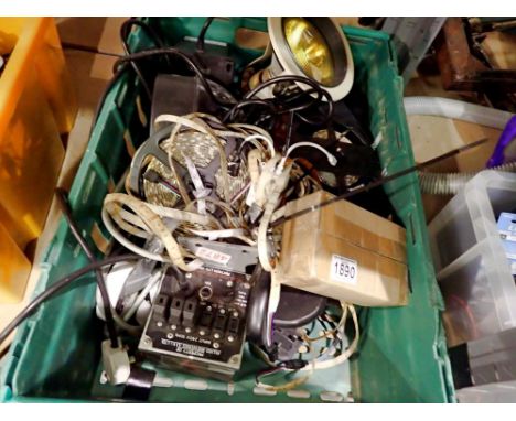 Mixed electrical items to include LED strip light. Not available for in-house P&amp;P 