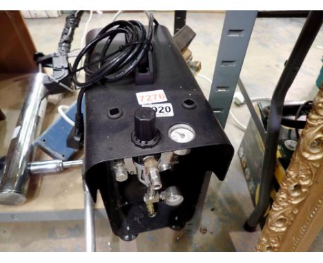 Spar max air compressor and accessories. All electrical items in this lot have been PAT tested for safety and have passed. Th