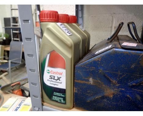 Three 1 litre bottles of castrol SLX OW-30 engine oil, new and unopened. Not available for in-house P&amp;P 