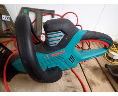 Bosch corded hedge trimmer. All electrical items in this lot have been PAT tested for safety and have passed. This does not c