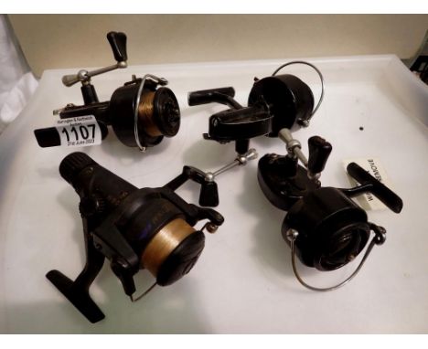 Four Mitchell fishing reels. P&amp;P Group 2 (£18+VAT for the first lot and £3+VAT for subsequent lots) 