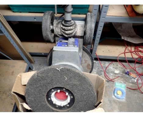 Sprite 400 floor polisher and extra pails. All electrical items in this lot have been PAT tested for safety and have passed. 
