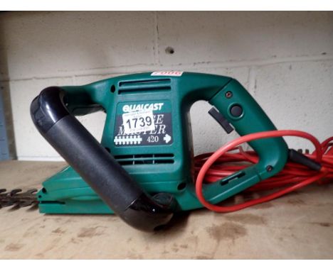 Qualcast 420 electric hedge trimmer. All electrical items in this lot have been PAT tested for safety and have passed. This d