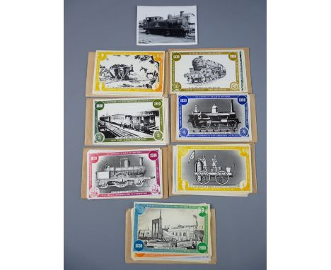 POSTCARDS - 'Our Iron Roads' a series of sixty four, a full set of Prescott-Pickup & Co Ltd 1830-1980 Anniversary set and a p
