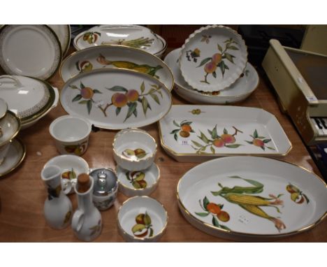 A selection of table wares and kitchen ceramics by Royal Worcester Evesham