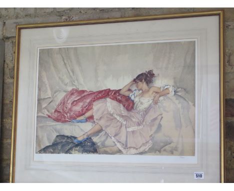 A Russell Flint signed print 361 of 850 - 41 x 58cm in a gilt frame - in good condition 
