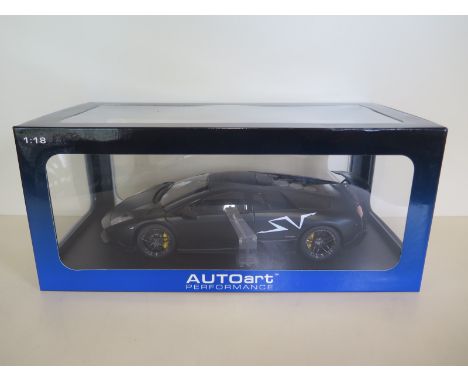 An Autoart Performance, die-cast, 1:18 scale Lamborghini Murcielago LP670 4 SV, with original box as new 