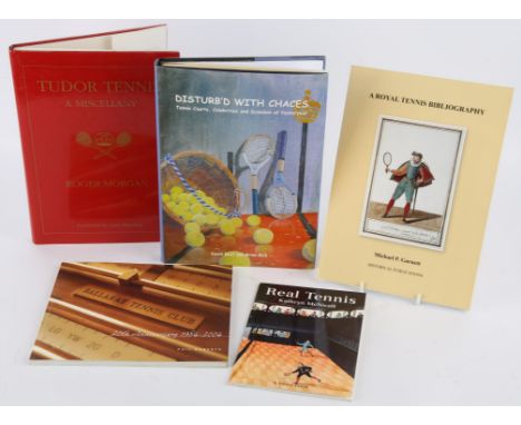 Five Real Tennis Books: Roberts, P; BALLARAT TENNIS CLUB 1984-2004; Ballarat; 2004 in broad 8vo paper covers and with 84 page