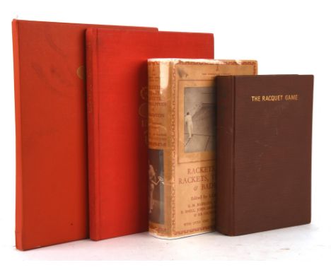 Four Great Classic Real Tennis Books: de Garsault: THE ART OF THE TENNIS-RACKET-MAKER AND OF TENNIS; this is the first Englis