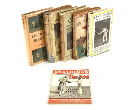Six Books By Great 1930s Gentlemen Tennis Players: Austin, Henry Wilfred Bunny; LAWN TENNIS MADE EASY; 1935; published by Mac