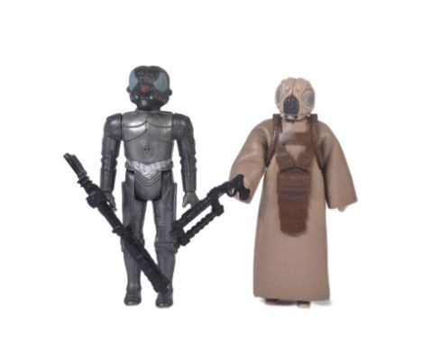 Star Wars - two original vintage Kenner / Palitoy made action figures - Bounty Hunters -&nbsp; ' 4-LOM ' (100% complete, with