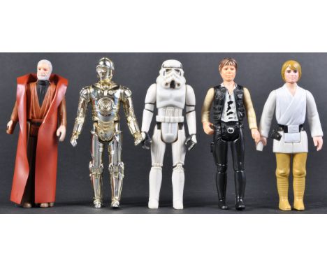 Star Wars - a collection of x5 original vintage Kenner / Palitoy made Star Wars action figures - all from the 'First 12' rele