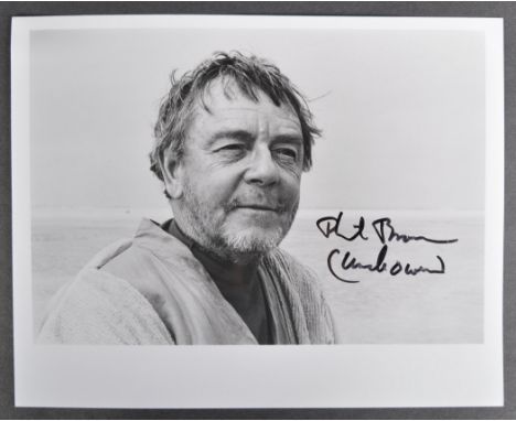 Star Wars - Phil Brown (1916-2006) - Uncle Owen - a scarce 8x10" signed black and white photograph of Brown in the movie, sig
