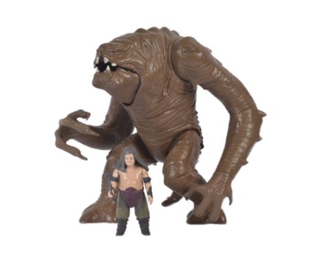 Star Wars - an original vintage 1980s Kenner / Palitoy made Star Wars action figure ' Rancor Monster Figure '. The figure wit