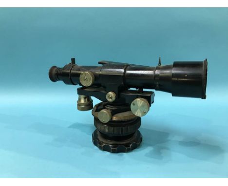 A boxed theodolite by Hall Harding Limited