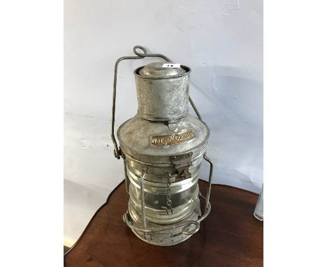 A steel ships light 'Not Under Command'