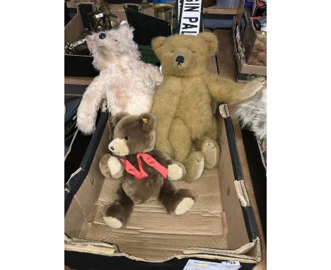 A Steiff bear and two others