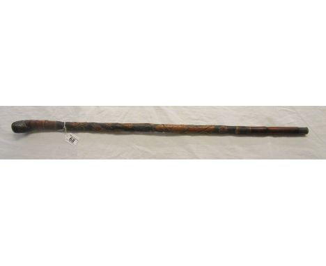 Chinese carved walking stick