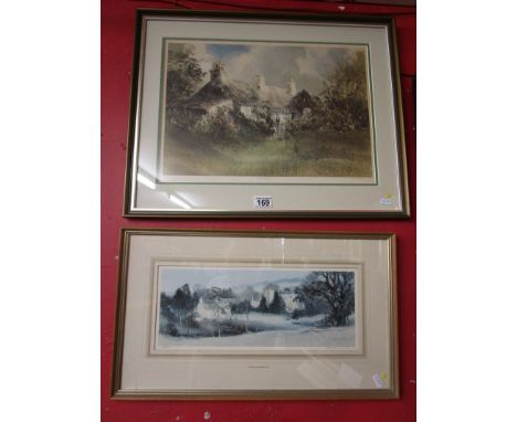 2 L/E &amp; signed prints - 'At the Gate' &amp; 'Stanway Village'