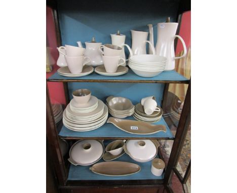 Collection of twin tone Poole pottery