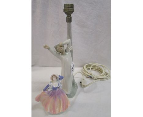 Nao lamp &amp; Coalport figurine