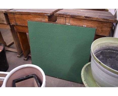 FOLDING BAIZE TOPPED CARD TABLE